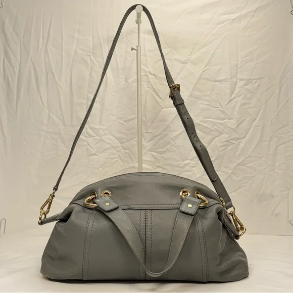 Michael Kors Charcoal Satchel with Gold Accents - Picture 5 of 15